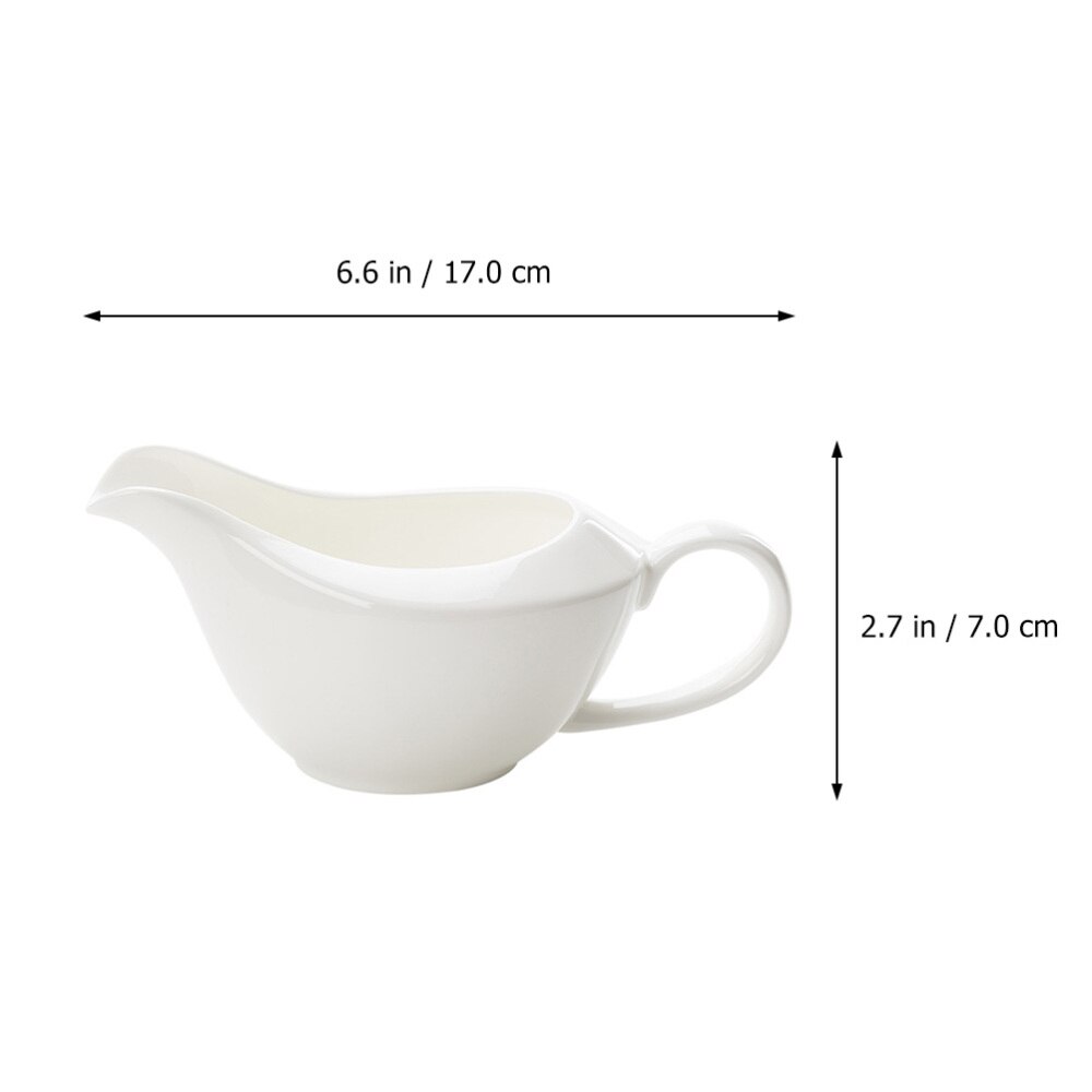 Ceramic Gravy Boat Saucier Sauce Jug Seasoning Storage Container Ceramic Steak Tomato Sauce Cup Seasoning Jug Pour Gravy Sauce