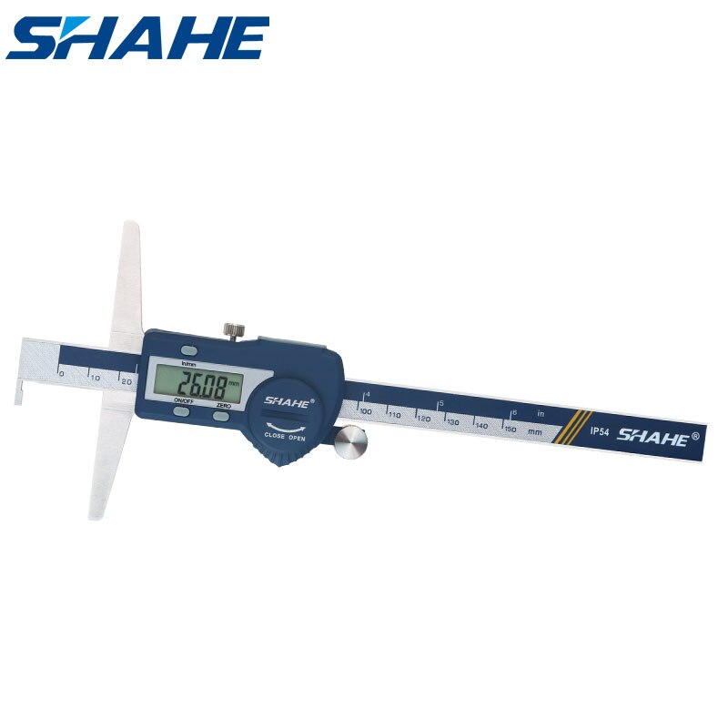 0-150mm single hook digital depth digital vernier caliper electronic caliper stainless paquimetro digital 150 mm