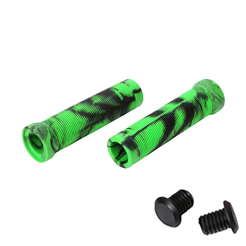 Punhos de borracha macia para guidão de bicicleta, manopla à prova d'água para mountain bike, à prova de poeira, antiderrapante: Cinza Claro