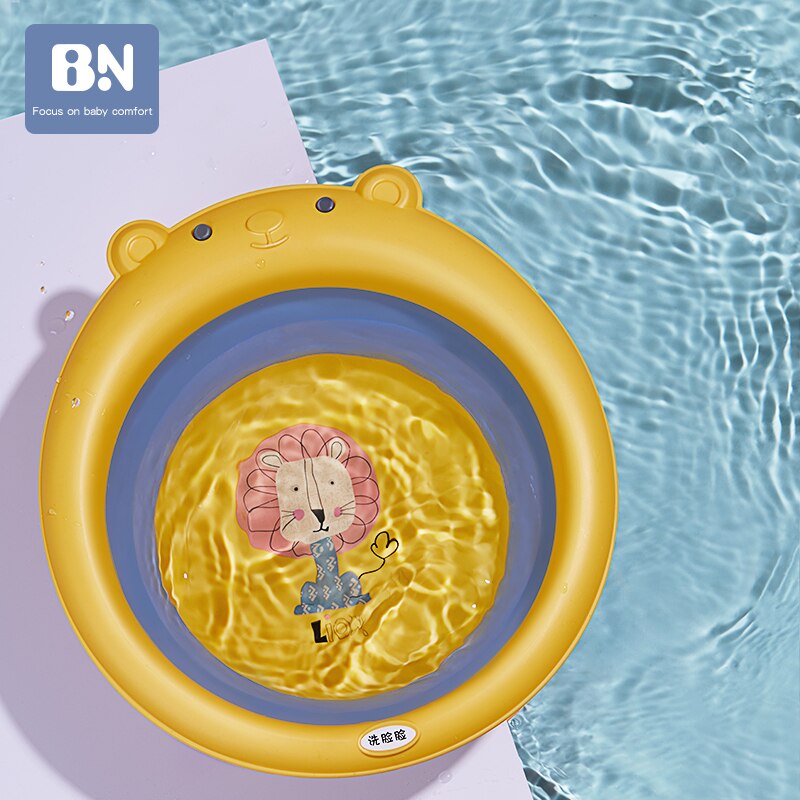 Pliable bébé baignoire bassin pliant Silicone baignoire Portable enfants lavage visage pieds baignoires pliable épaissir lavabo