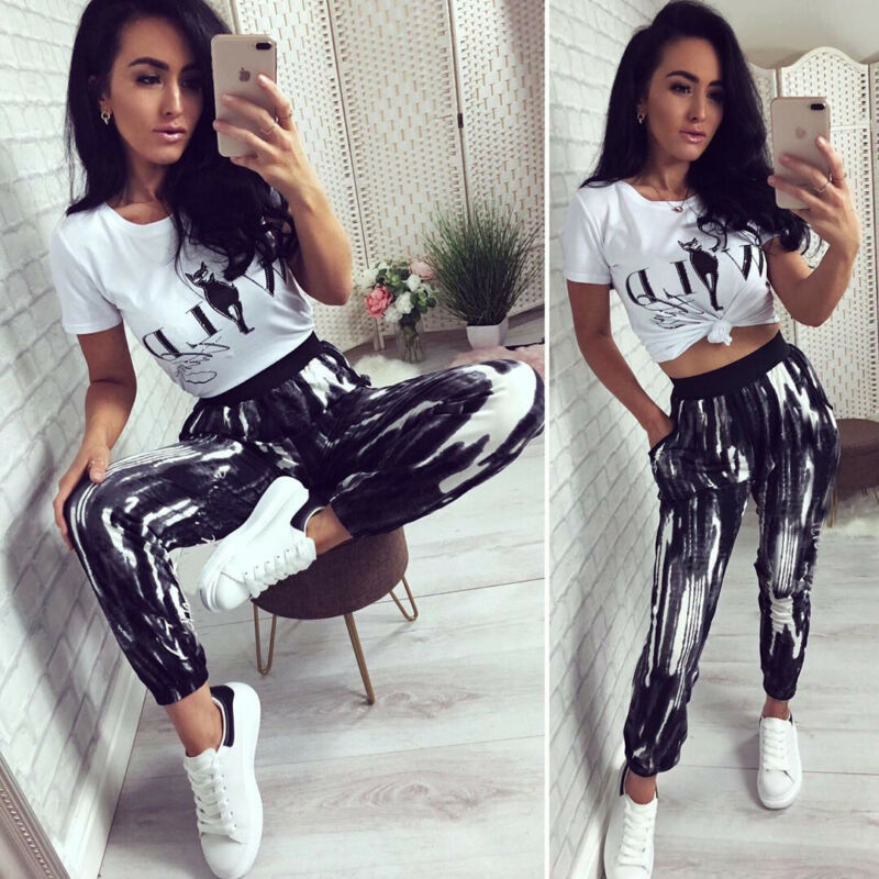 Herfst Vrouwen Casual Joggingbroek Gestreepte Gedrukt Lange Broek Dame Losse Sport Running Broek Vrouwen Joggers Sweat Sport Broek