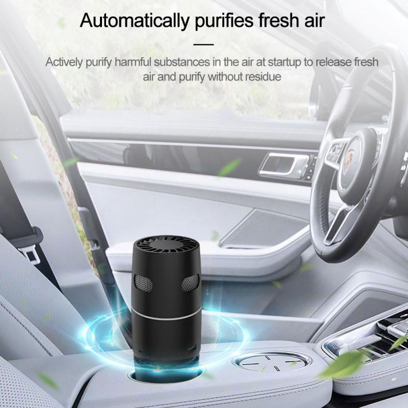 Bil luftrenser negative ioner luftrenser anionionisator luftfriskere auto eliminator kop bærbar hjem aroma diffusor