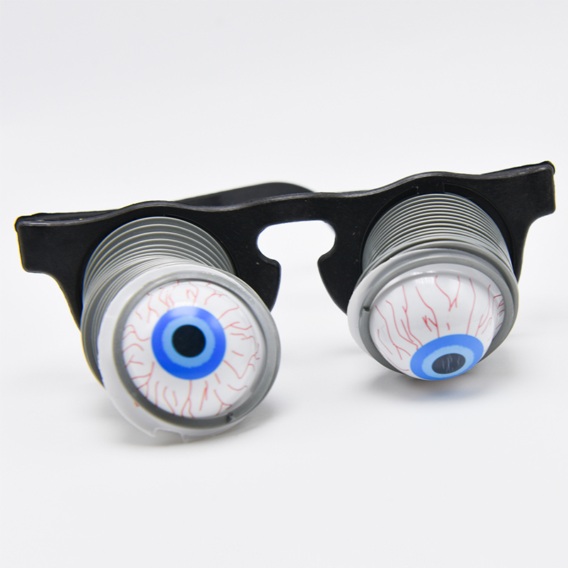 Halloween Pop Uit Eye Dropping Eyeball Bril Horror Masquerade Scary Ogen Bril Party Prank Grappige Grap Speelgoed: glasses with eyeball