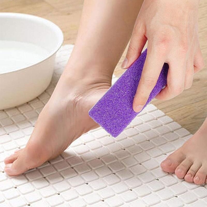 1pc Pumice Stone Exfoliate Foot Care Pumice Stone Dead Dry Skin Removal Exfoliate Smooth Foot Care Random Color