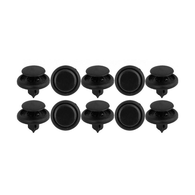 7mm Dia Hole Plastic Rivets Fasteners Universal Pin Clips For Car Auto Fender Vehicle Set