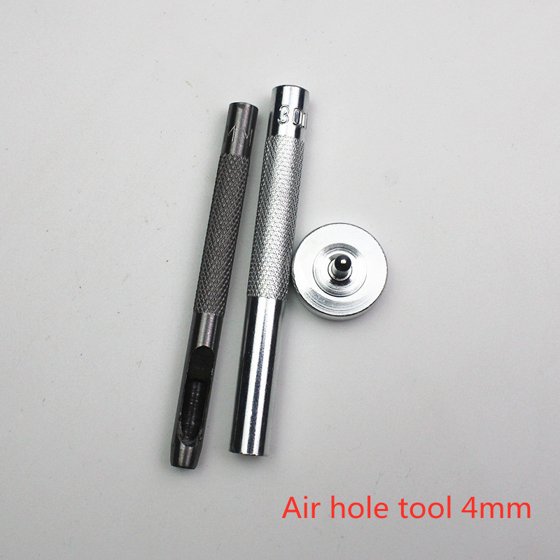 1 Set Handgemaakte Metalen Oogjes Mold Tool 4-14Mm Oogjes Tool Grommet Installatie Carbon Staal Diy Lederen Oogje tool Accessoires: tool 4mm