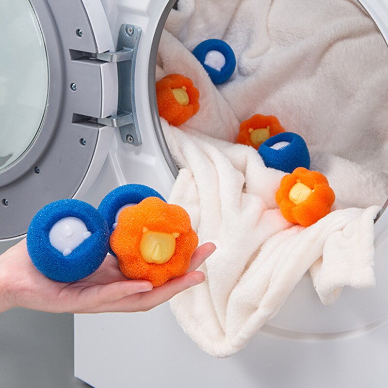 3Pcs Decontamination Laundry Ball Anti-winding Washing Machine Magic Washing Clothes Large Cleaning Ball Loofah Friction Ball