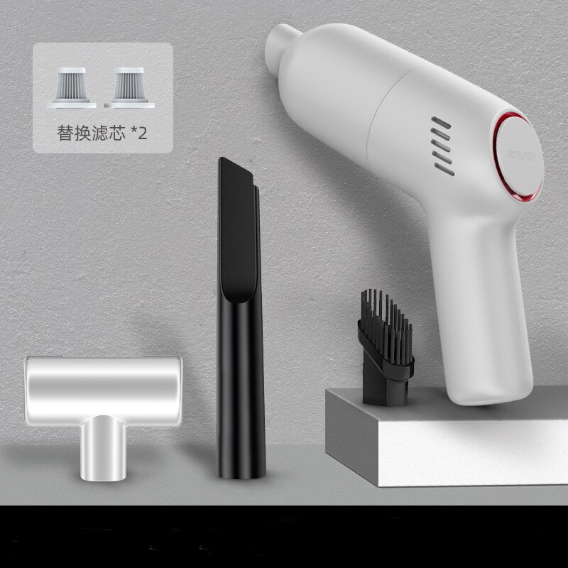 Xiaomi-aspiradora portátil para coche, aspirador automático de mano inalámbrico, recargable, 8000pa, alta potencia de succión: White2Filter element