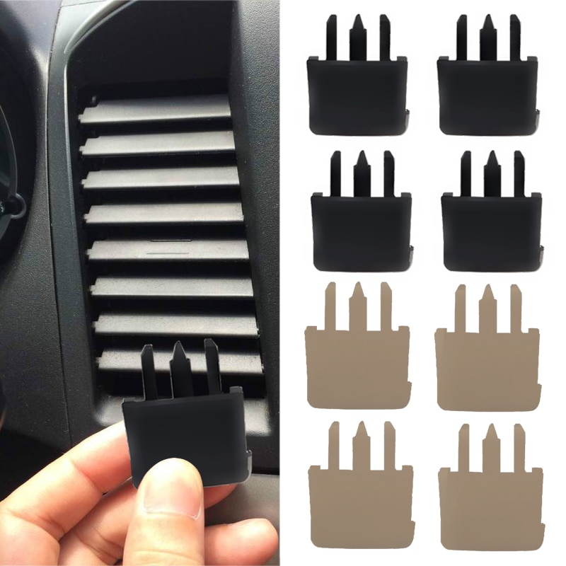 Til toyota corolla sagitar 4 stk air conditioning ventil bil center dash a / c ventil louvre blade skive air conditioning leaf clip