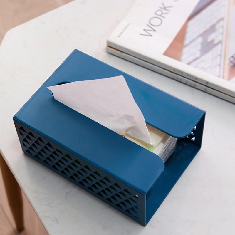 Wandmontage Zelfklevende Tissue Box Servet Houder Plastic Vuilniszak Dispenser Opbergmanden Kicthen Auto Opknoping Organisator