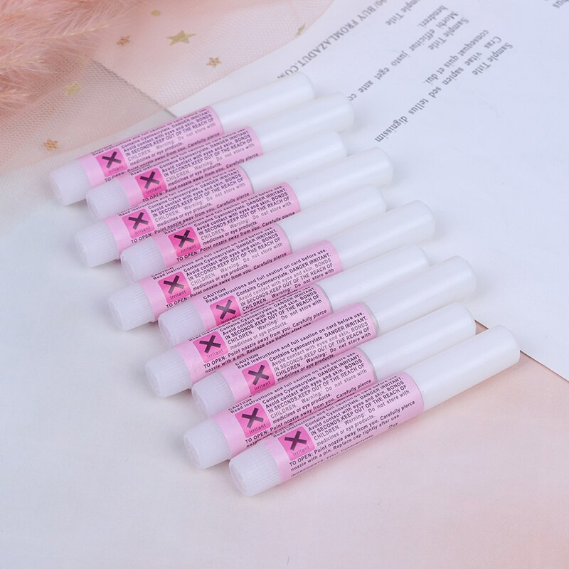 10 Stks/set 2G Valse Nagel Lijm Mini Beauty Nail Glue False Kunst Decoreren Tips Acryl Lijm Nail Accessoires