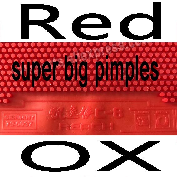 REACH C8 Table Tennis Rubber (super big pimples, normal ) Pips-long Ping Pong Rubber Topsheet OX