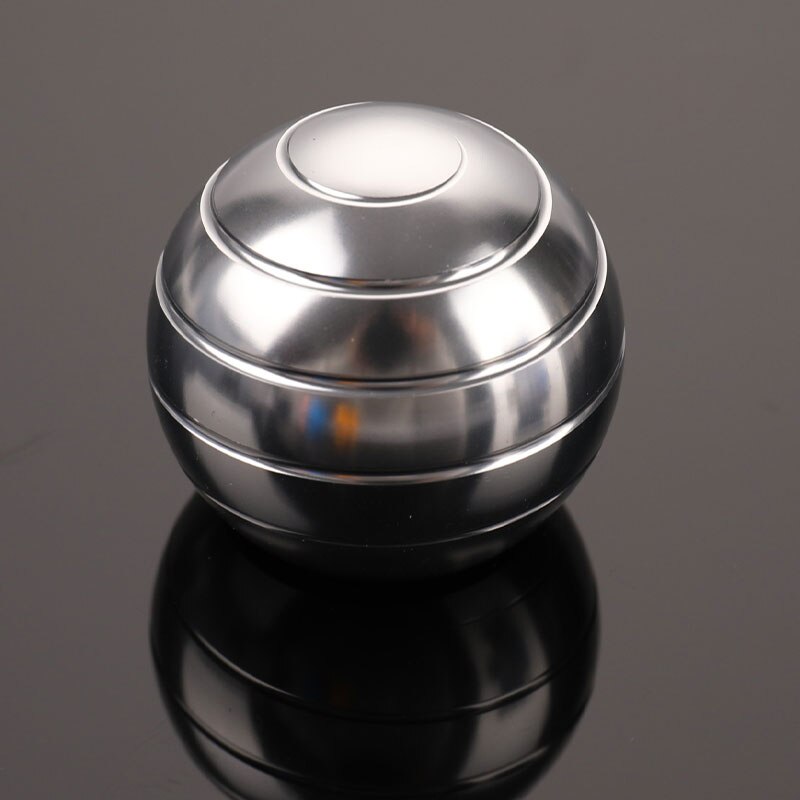 38Mm Desktop Decompressie Roterende Sferische Gyroscoop Bureau Fidget Speelgoed: Zilver
