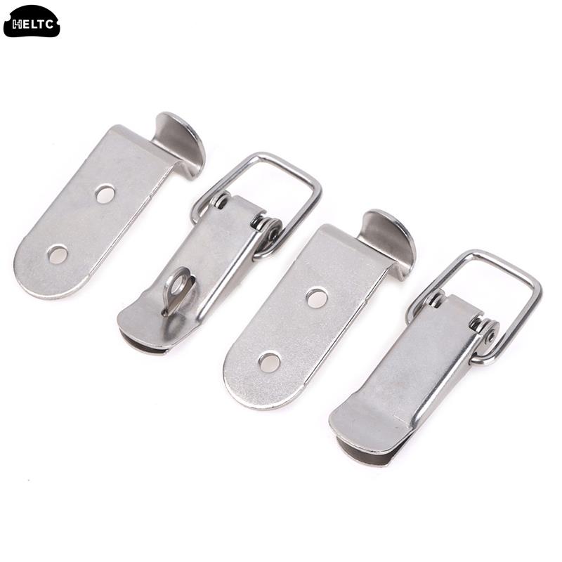 304 aço inoxidável trava trava para caixa de ferramentas, bloqueio trava Hasps, Metal Toggle Catch Fecho, Box Carregado Dobradiças, Acessórios de Hardware Móveis, 1PC
