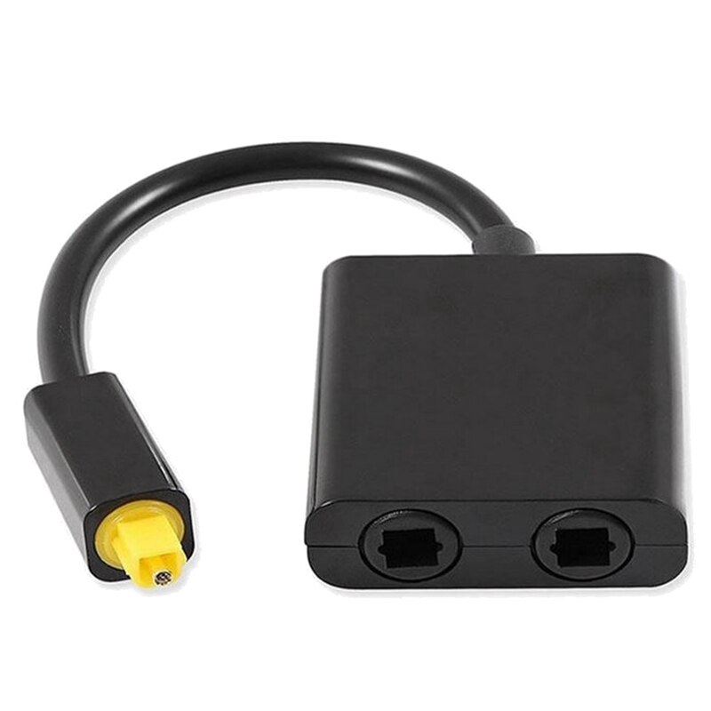 Audio Fiber Splitter 1 Point 2 One Input Two Output Audio Splitter Fiber Optic Frequency Divider Audio Switcher