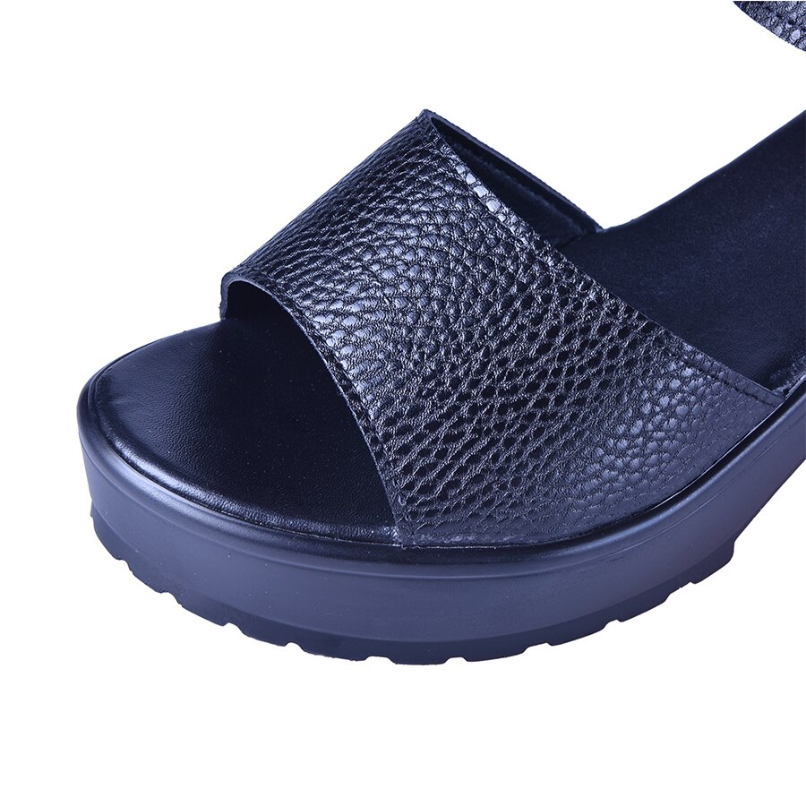 Vtota kvinder sandaler bløde pu sommersko kvinder platform sandaler åben tå sandalias bagatel højhælede damesko  x401