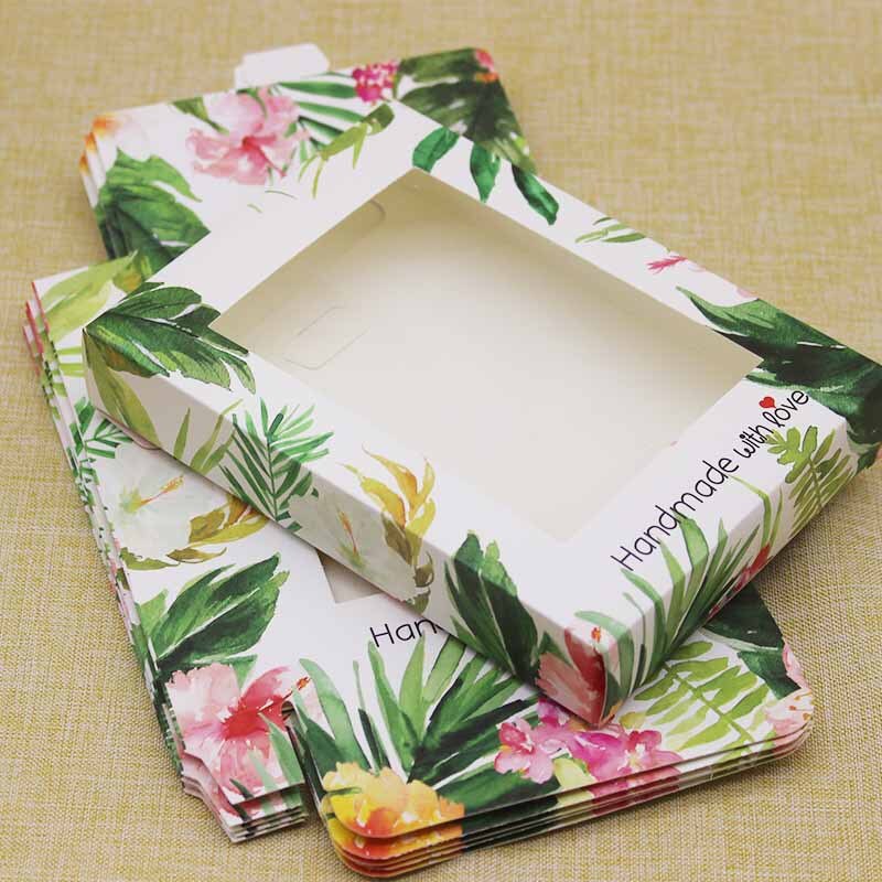 10 Uds papel para manualidades DIY de almacenamiento de caja de de Navidad con ventana dulces en caja de cajas gracias en casa proveedores caja: Verde oliva