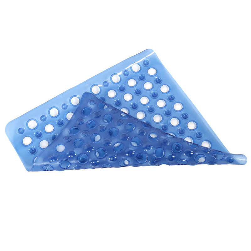 Reusable for Elderly Disabled Elderly Shower Mat Bathroom Silicone Bathtub Floor Non-Slip Mat with Suction Cup Blue Couches