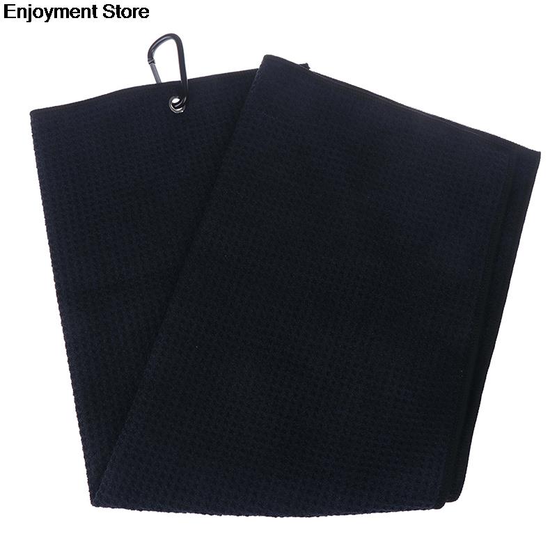 Microfiber Golf Towel 40x60cm With Hook Cleans Clubs Balls Hands Golf Towel 16&quot; X 20&quot;