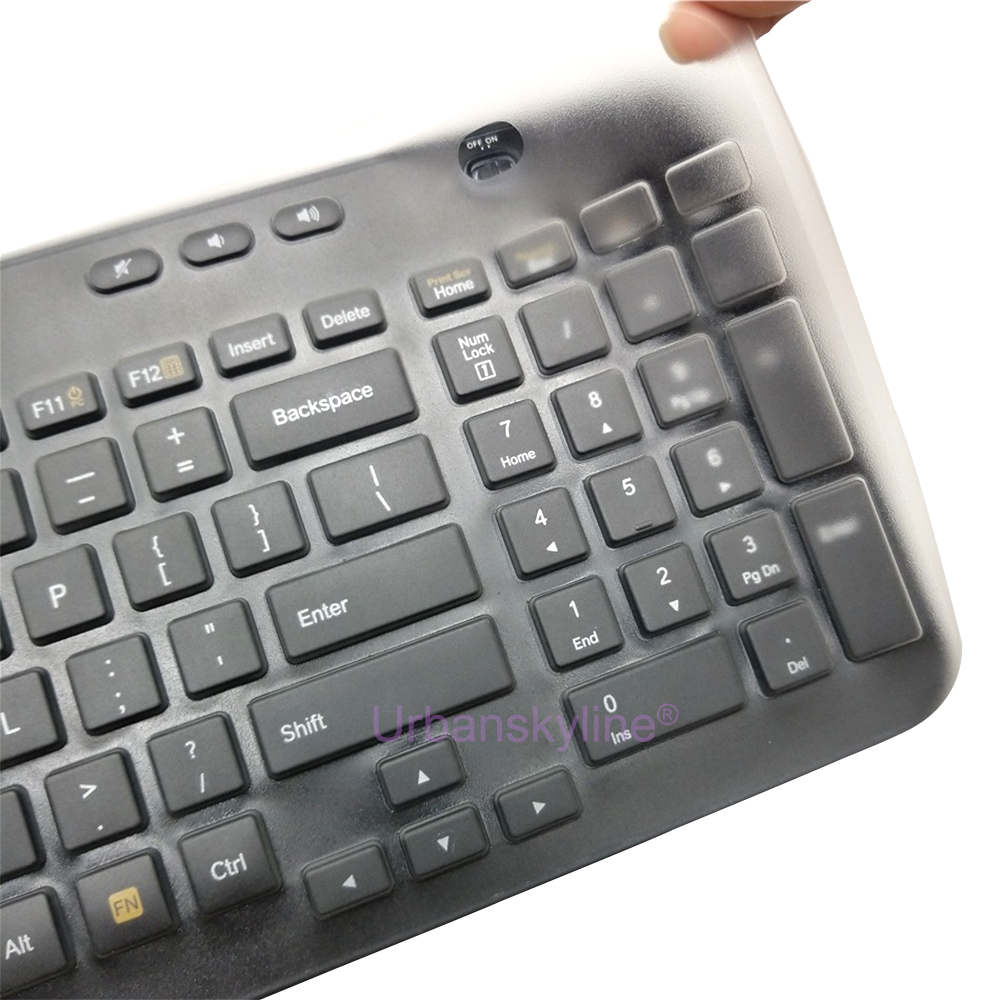 Keyboard Cover for Logitech K360 K365 MK360 MK365 for Logi Wireless Protective Protector Skin Clear Silicone TPU Case Funda