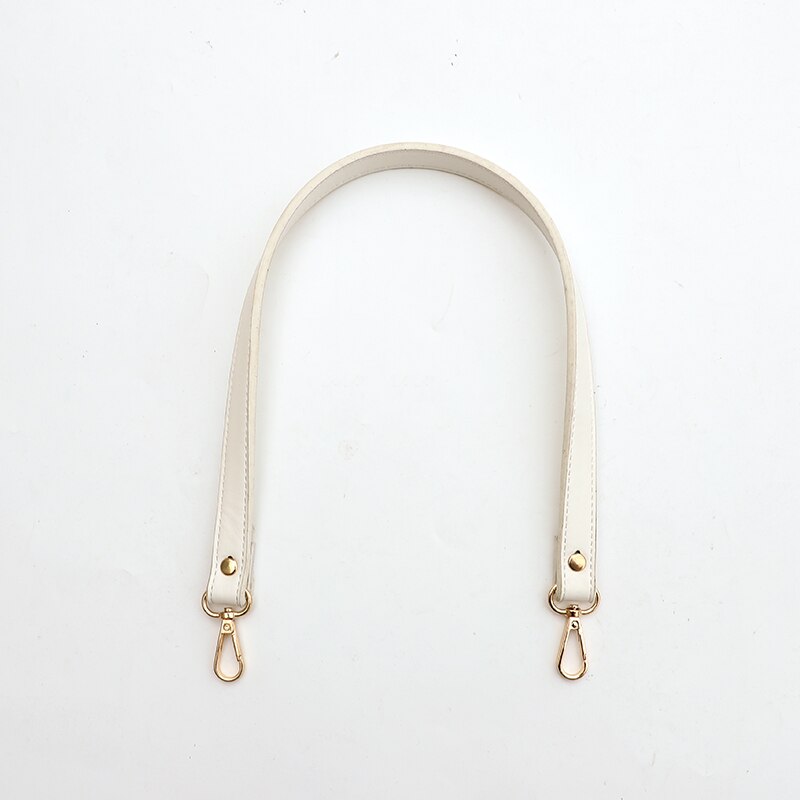 Dames pu leren schouderband zwarte handtas tas riem diy tassen handvat vervangende tas korte banden handtassen accessoires: 35- melkachtig witte