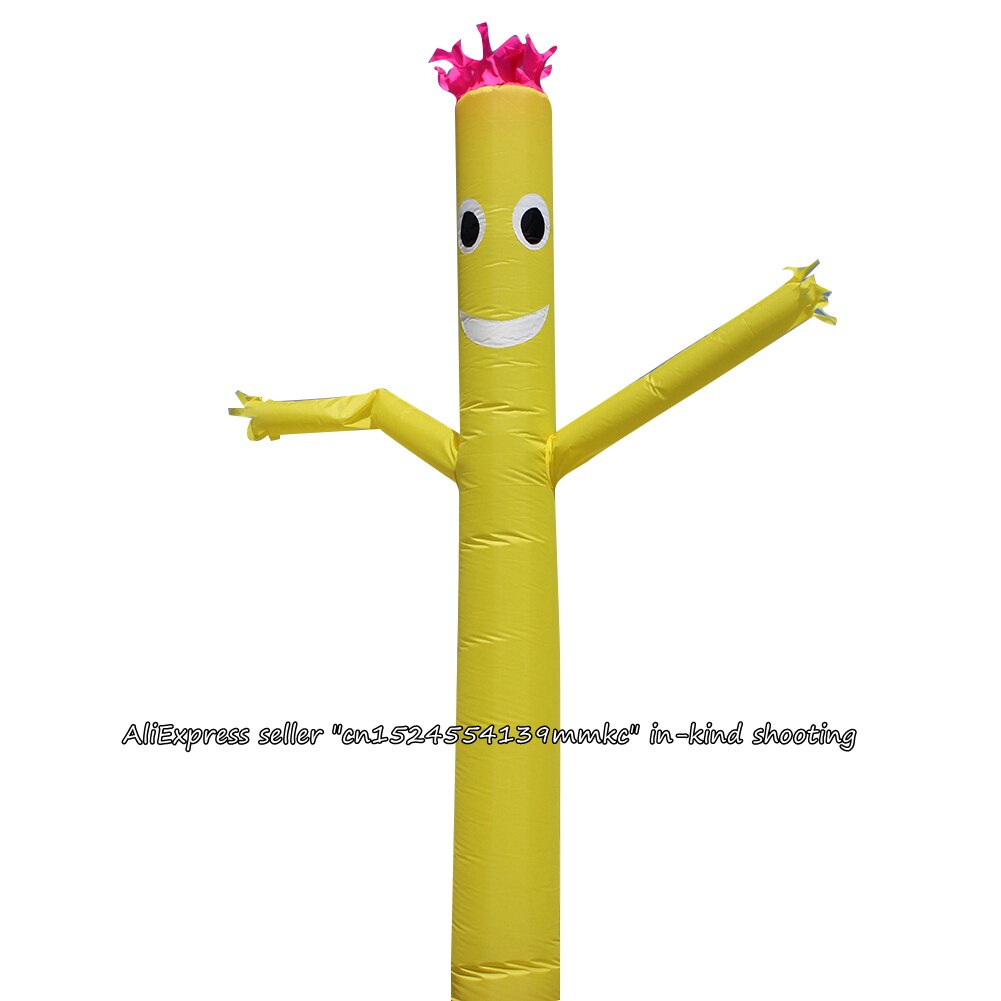 Air Dancer Sky Dancer Inflatable Tube Dance Puppet Wind Flying 10ft For 12inch Blower (Yellow)