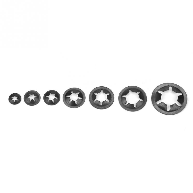 260pcs Manganese Steel Push On Washer Retaining Lock Washers Set 3/4/5/6/8/10/12mm Hardware Tools discount