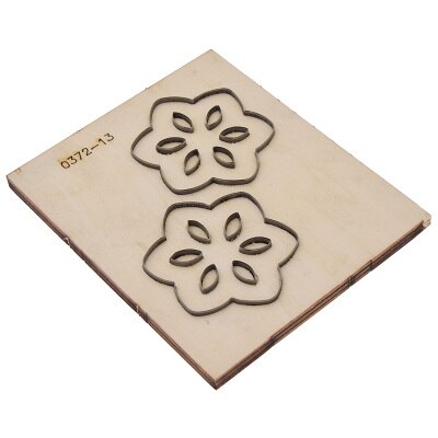 Handmade Multi Shaped Cutter Template Steel Punch Cutting Wood Mold For Leather Crafts DIY Making Tools: 5