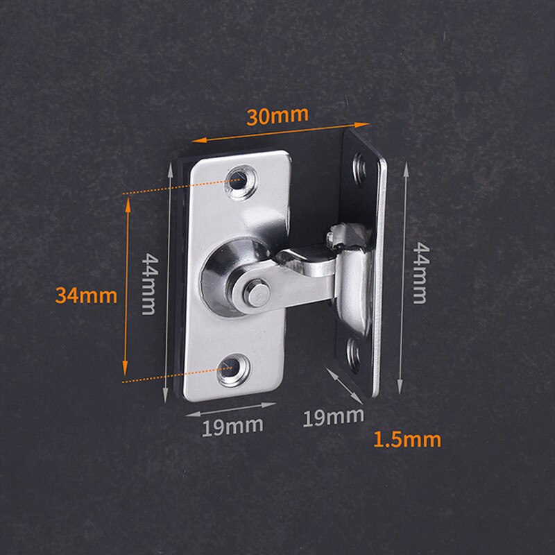 Rvs Deurslot 90 Graden Haakse Gesp/Haak Lock/Bolt, Voor Schuifdeur, sterke, Opbouw, Hardware Sloten