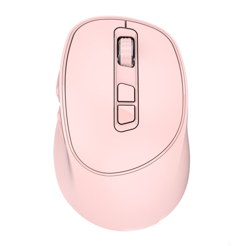 SeenDa Rechargeable Wireless Mouse for Laptop 2.4g Wireless Optical Computer Mouse Vertical Ergonomic: Pink