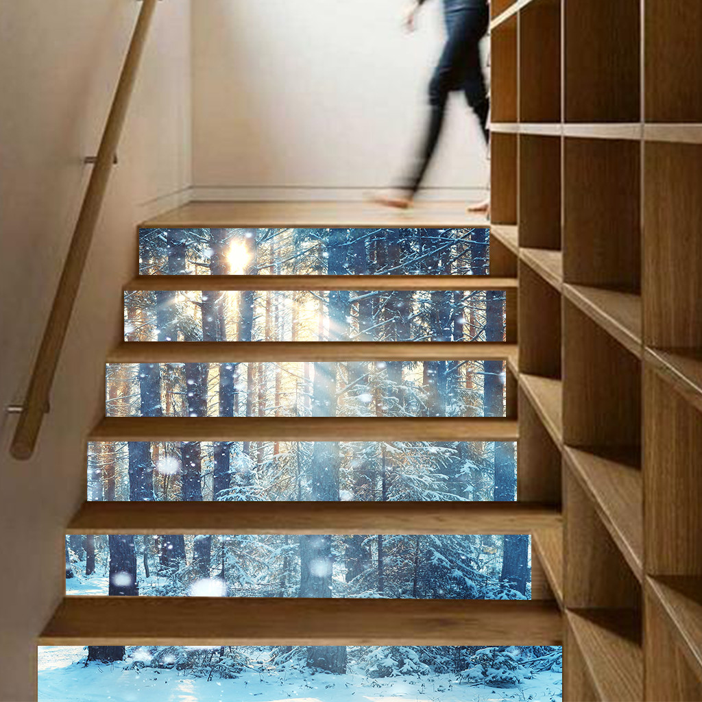 Stair Stickers Furniture Decoration Stair Stickers Christmas Stair Stickers Home decor sticker Stair Stickers: Pink