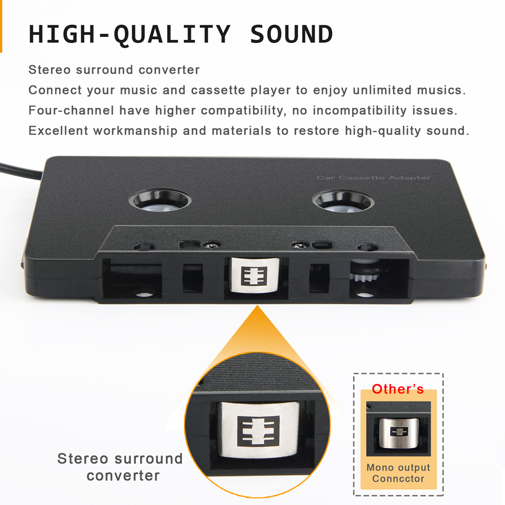 Aux Adapter Auto Band Audio- Kassette MP3 Spieler Konverter 3,5mm Jack Stecker Für iPod iPhone MP3 Telefon AUX Kabel CD-Spieler