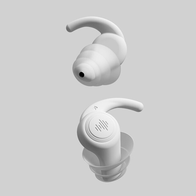 Tampões de ouvido à prova de som do silicone tapones para orelhas de redução de ruído do sono earplug espuma macia dormir tampões de ouvido anti-ruído: A-3 layers-white