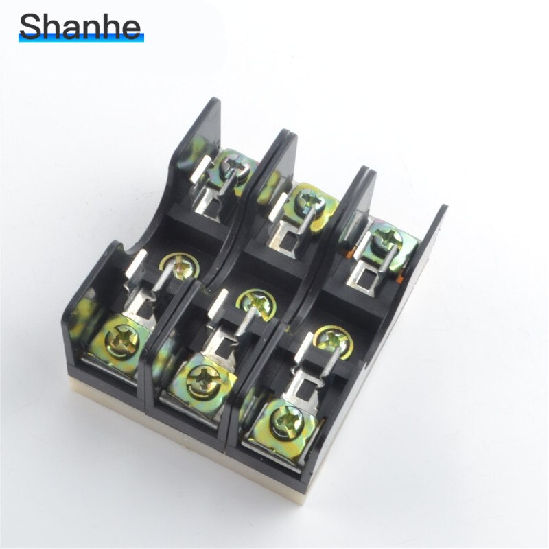 triple type 6X30 Fuse base/ Fuse Holder with 10A glass fuse inside