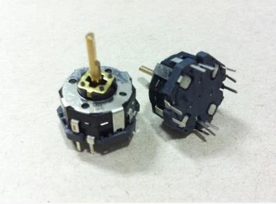 RKJXT1F multi-directional rocker switch with a rotary encoder push switch 15 is positioned number