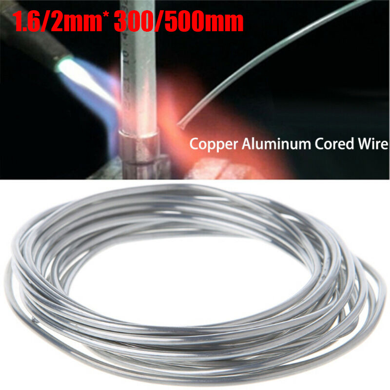 Svejsetråd universal let smeltet stål aluminium kobber jern metal svejsning kerne svejsetråd 300mm/500mm intet pulver nødvendigt