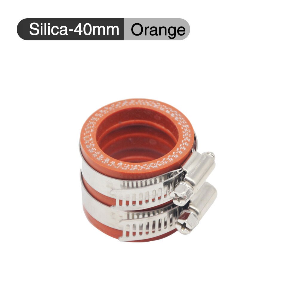 Alconstar 40Mm Motorfiets Carburateur Rubber Adapter Inlet Intake Pijp Voor Mikuni Oko Koso Keihin 32Mm 34Mm Carburador: Oranje