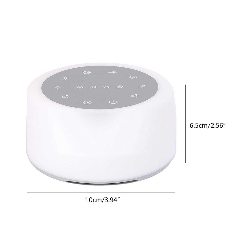 B2EB White Noise Sound Machine Mood Light suoni naturali musica per dormire suono naturale macchina temporizzazione sonno per Babyroom