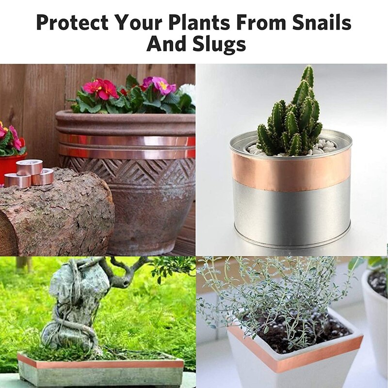 Kobberfolie tape 30mm x 50m for emi skjerming ledende lim for elektriske reparasjoner, snegle barriere tape gitar