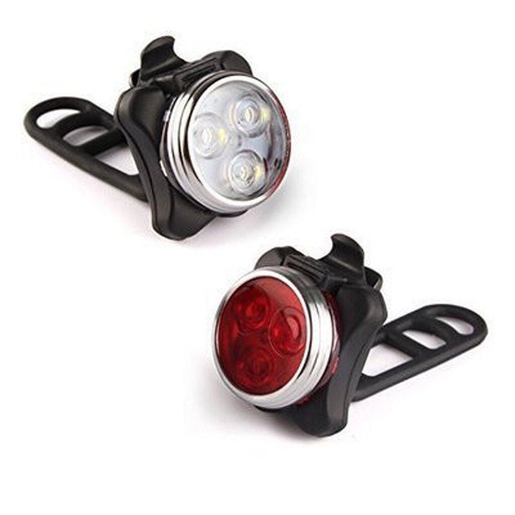 40 # Usb Oplaadbare Fiets Licht Mountainbike Super Licht Opladen Achterlicht Outdoor Koplamp Front Staart Clip