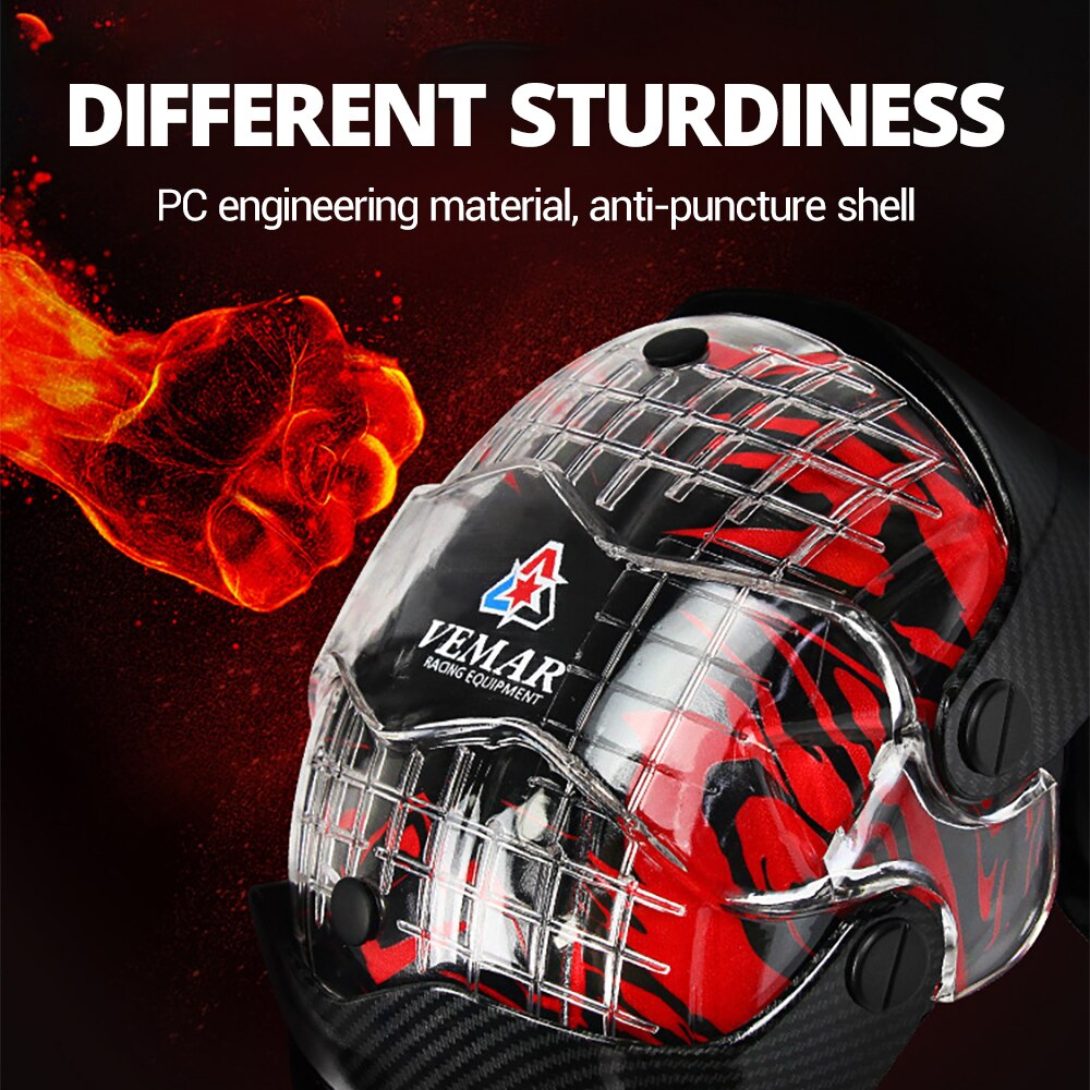 Men Motorcycle Knee Pads Red Moto Protection Knee Protector Motocross Equipment Motorbike Knee Moto Protective Gear Four Seasons