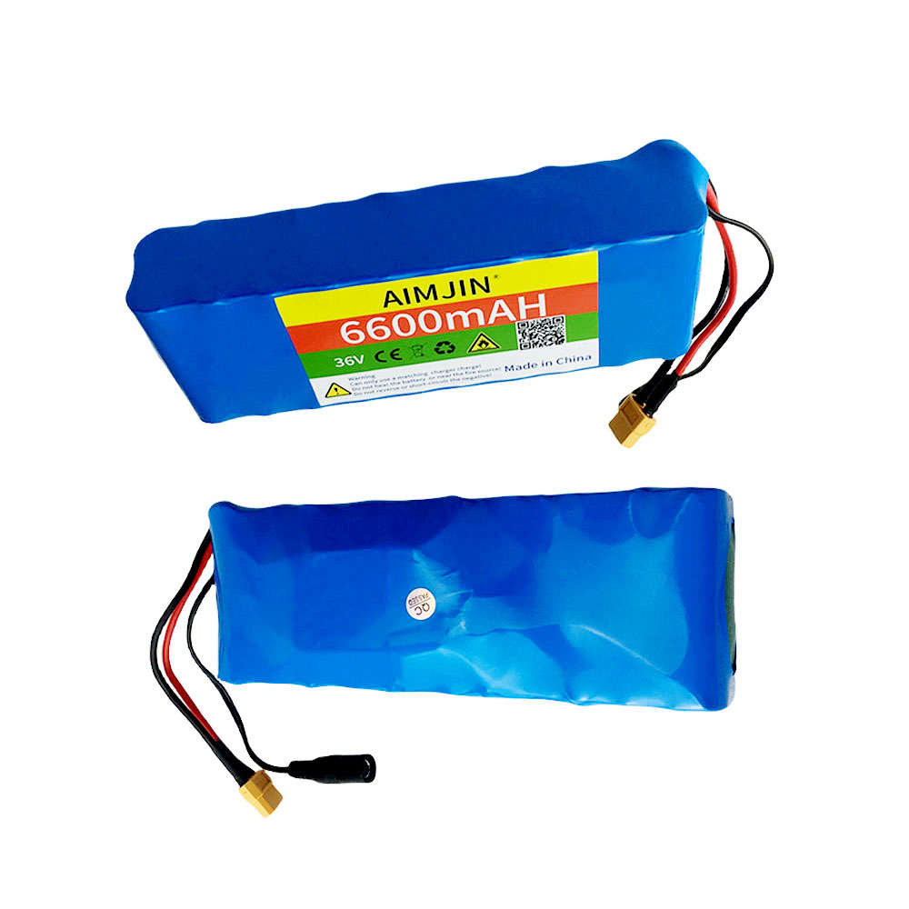 10S2P 36V 18650 6.6Ah Lithium Battery Pack Built-in BMS,For Electric 36V Scooter Bicycle