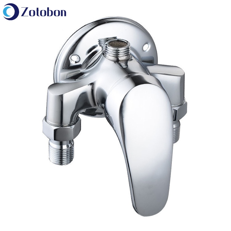 Airuida Wandmontage Bad Kraan met Waterval Tub Uitloop Wandmontage Bad Kraan met Handheld Douche Enkele Handgreep Bad Filler Douchekraan Set met Ruwe