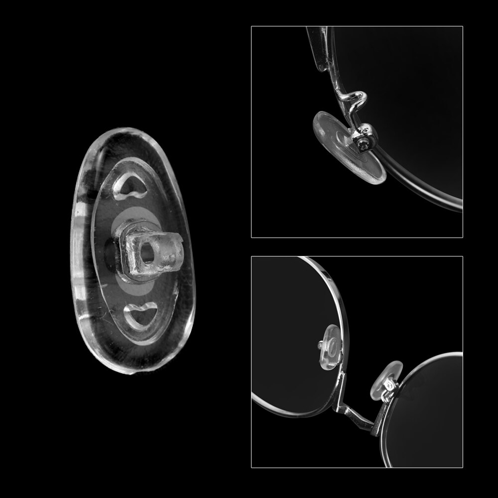 10 Paar Zachte Siliconen Bril Non Slip Neus Pads Nosepads Voor Leesbril Bril Eyewear Accessoires Geen Schroeven