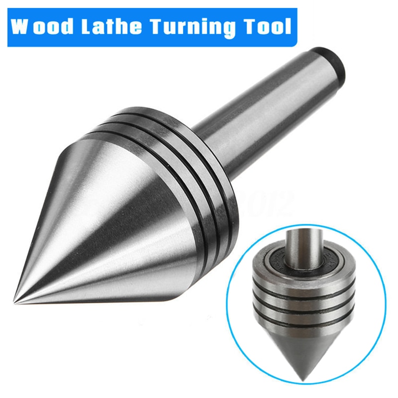 Live Center 60 Degree Point Heavy Duty Live Bearing Tailstock Center Taper Accuracy 0.001mm For Metal Or Wood Lathe Turning