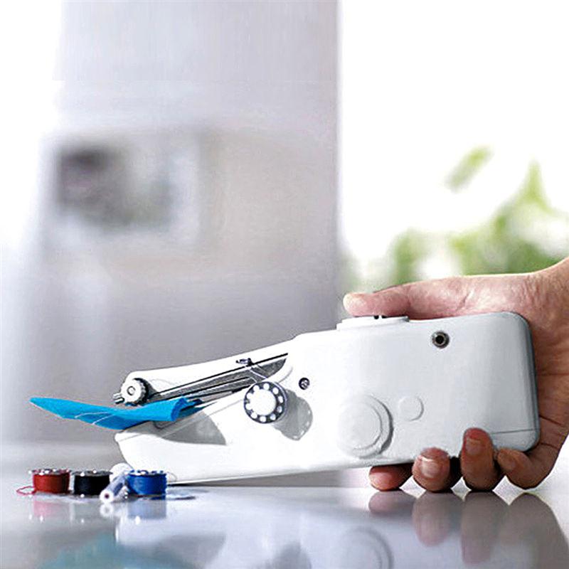 Portable Behandeld Naaimachine Handy Handheld Stitch Naaimachine (Wit)