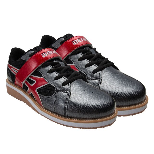 Plus Size Adult Weight Lifting Shoes For Suqte Power Lifting Exercise Training Leather Non Slip Weightlifting Shoes: Gray / 45