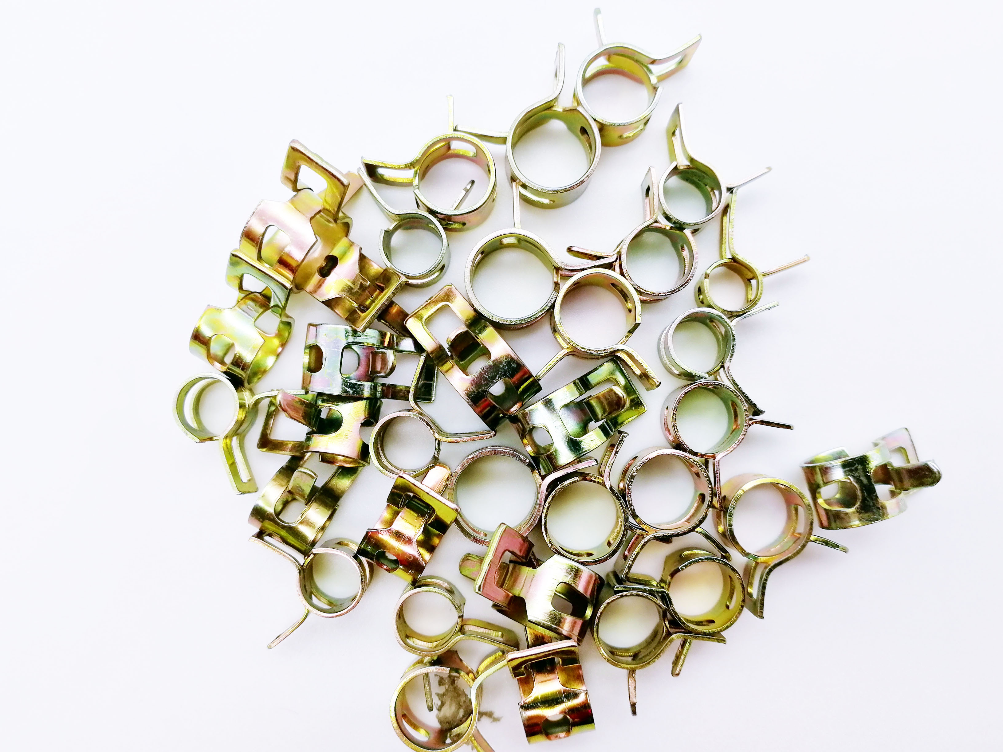 75PCS Klem kit 6-10mm Lente Clip Brandstofslangen Waterleiding Luchtslang Klemmen Sluiting voor band Klem Metalen Kit