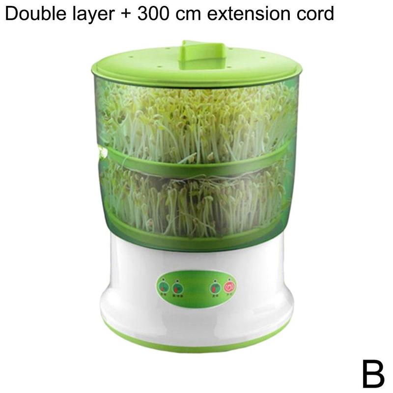 Bean Sprout Machine Automatic Measuring Bean Tooth Vegetable Barrel Mung Bean Sprout Can Self-made Small Seedling Basin: B