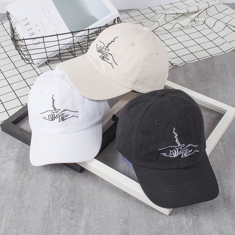 LINJW Summer Korean Style Embroidery Baseball Cap for Men Women Hip Hop Snapback Caps Street Style Baseball Hat Outdoor Dad Hats